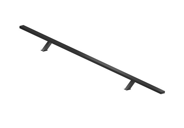 Madlo - hranaté čierne vyosené 170 cm jednostranné