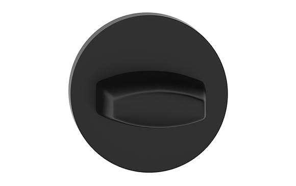 Rozeta slim okrúhla  wc - farba čierna SZOSLCZW