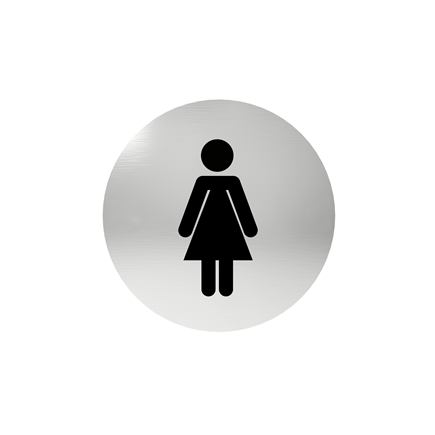 Označenie dverí - piktogram toalety dámske, samolepiace 